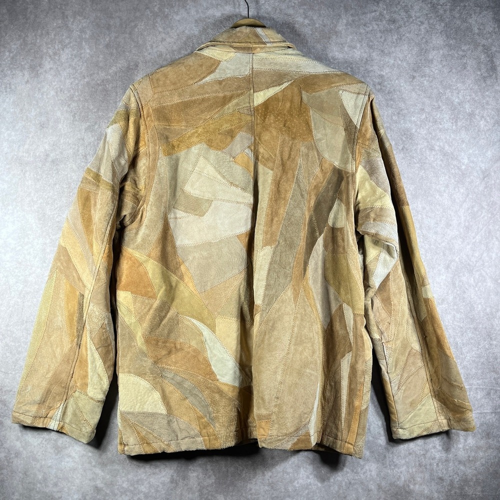 Vintage Genuine Leather Patchwork Jacket Womens 2… - image 4